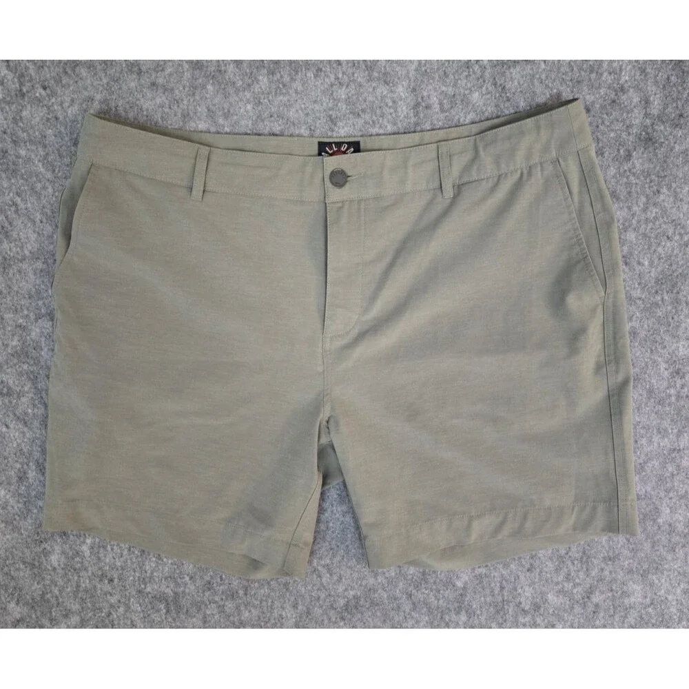 Faherty All Day Shorts Drawstring Men’s 38 Green Stretch 6